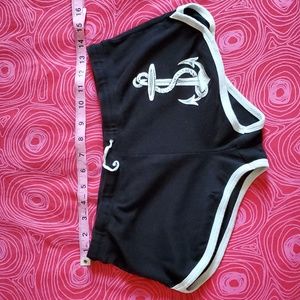 Pinky Star Anchor Booty Shorts Size M